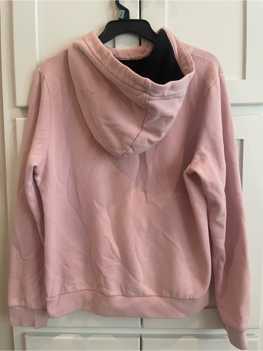PINK Victoria's Secret Soft Pink Pullover Sweatshirt with Black Logo - Picture 2 of 5